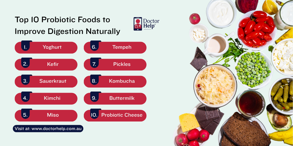 Top 10 Probiotic Foods to Improve Digestion Naturally